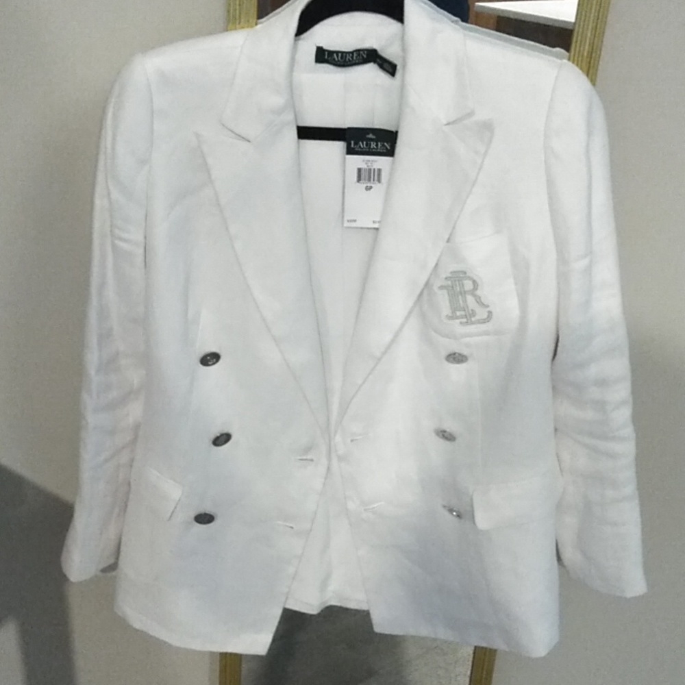 Ralph Lauren white linen Jacket